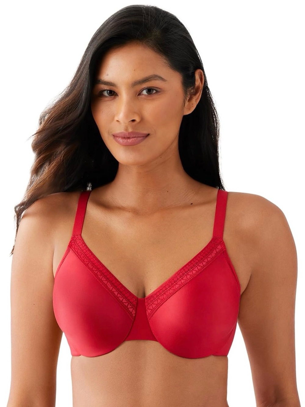 Wacoal Women’s Plus Smooth Red Underwire Unlined Full Coverage Bra, New.R9A
